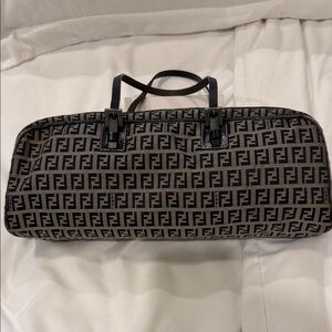 ❌❌❌SOLD❌❌❌❌ Navy and Brown FF Logo Duffel Bag